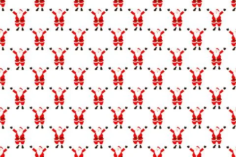Santa claus seamless pattern Stock Illustration