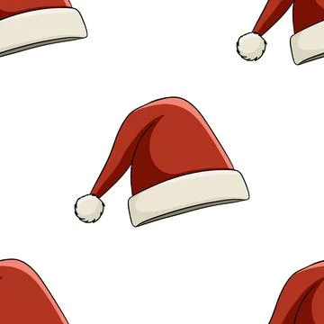 Santa Claus seamless pattern. Stock Illustration