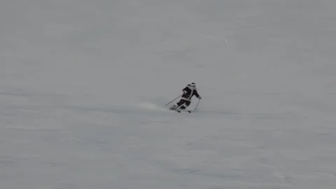 Santa Claus is skiing Stock Footage 167508940