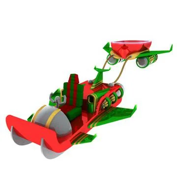 Santa Claus space sledge 3D Model