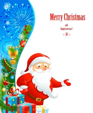 Santa Claus with space for text Stock Illustration