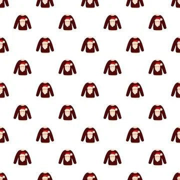 Santa claus sweater seamless pattern for christmas holiday イラスト素材