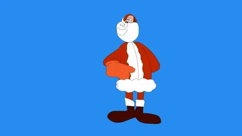 Santa Claus is thinking about gift Stock-Footage 242745039