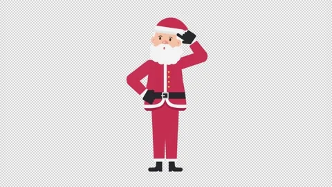 Santa Claus Thinking Video stock 205036119