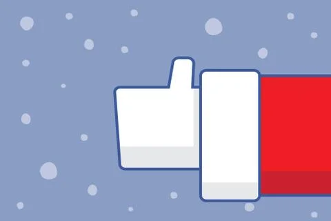 Santa claus thumb up Stock Illustration