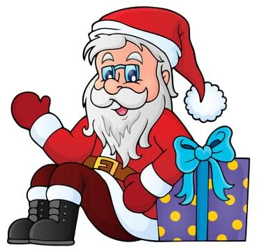 Santa Claus topic image - eps10 vector illustration. Stock Illustration