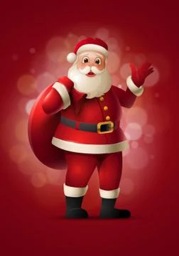Santa Claus Vector Illustration Illustrazione stock