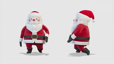 Santa Claus is walking 库存影片 165024788