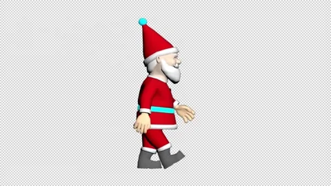 Santa Claus Walking Stock Footage 221018725