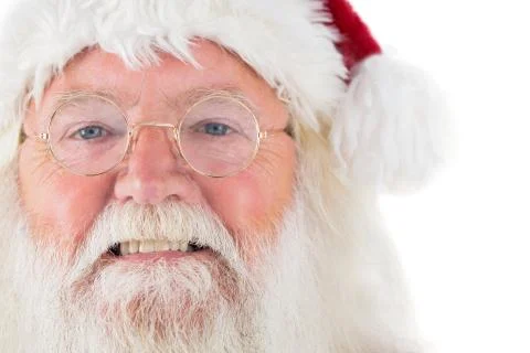 Santa Claus is watching happy Stock Photos