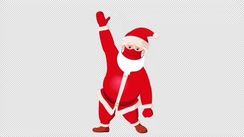 Santa claus waves us 스톡 동영상 141509880
