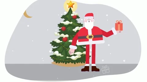 Santa claus waving Stock Footage 228941404