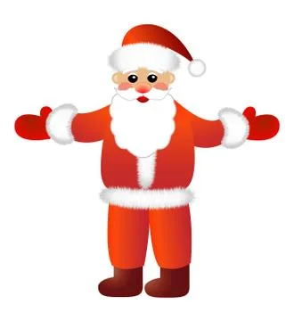 Santa claus on a white background Stock Illustration