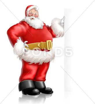 Santa Claus on a white background Stock Illustration
