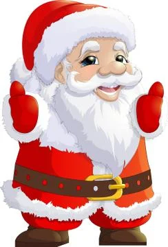 Santa Claus on a white background Stock Illustration