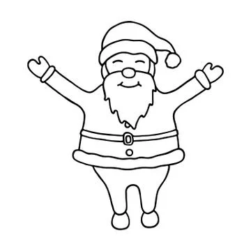 Santa claus on white background Stock Illustration