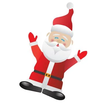 Santa Claus on white background.Vector Stock Illustration