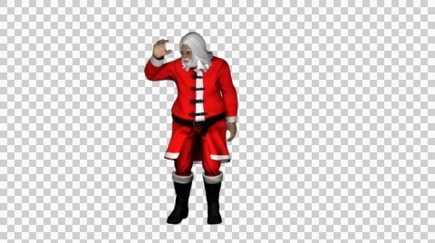 Santa Clause Looking Around Stock Footage 41580281