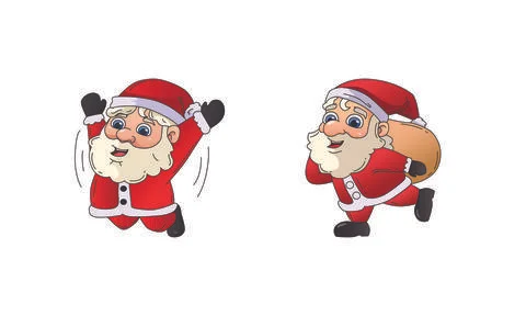 Santa clause vector file - SANTA ILLUSTRATION (Any changes can be possible) Illustrazione stock