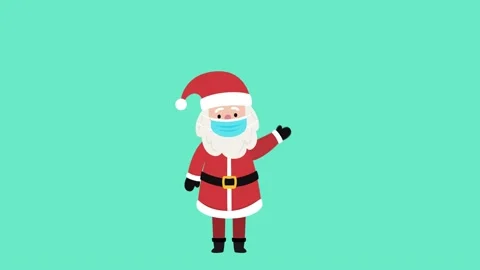 Santa clause waving Stock Footage 141747944
