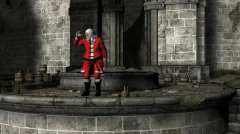Santa Clause Workshop Castle Zoom In Stock Footage 41580159