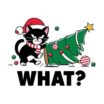 Santa Claws Strikes Again Stock Illustration