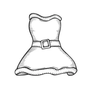 Santa clothes on white Illustrazione stock