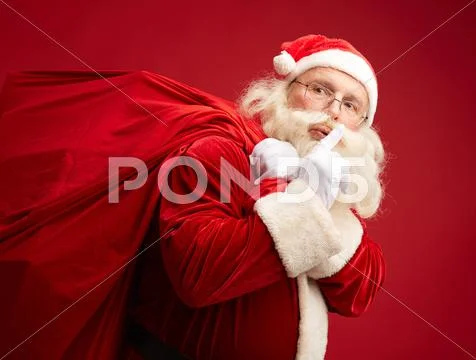 Santa coming Stock Photos