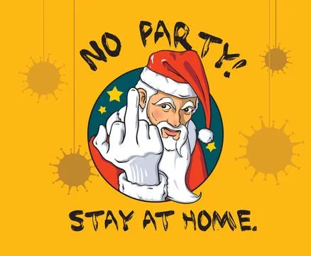 Santa covid Stock Illustration