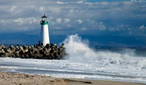 Santa Cruz Walton Lighthouse Stock Photos