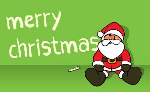 Santa cute Stock Illustration