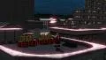 Santa dancing on city rooftop animation HD Footage