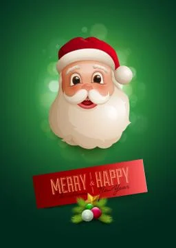 Santa Design Template Stock Illustration