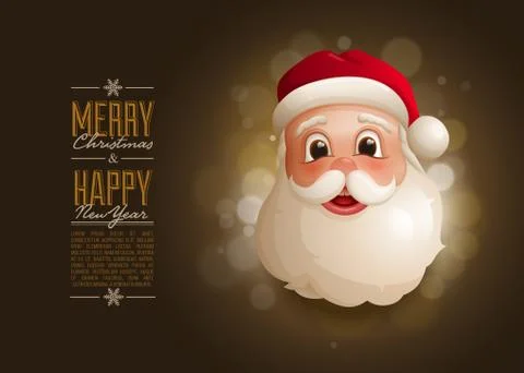 Santa Design Template Stock Illustration