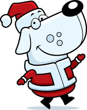 Santa Dog Stock Illustration