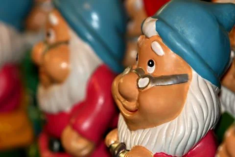 Santa dwarf figures Fotos de archivo