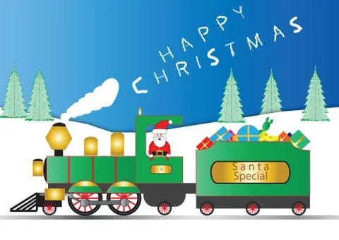 Santa engine Stock-Illustration