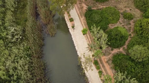 Santa Eulària des Riu, Eivissa (Ibiza)- Public Park along the Riverside Stock Footage 166080068