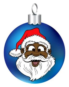 Santa Face Ornament Stock Illustration