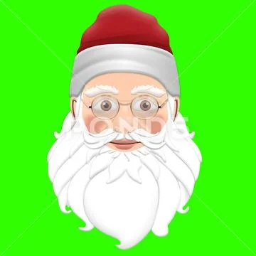 Santa face PSD Template