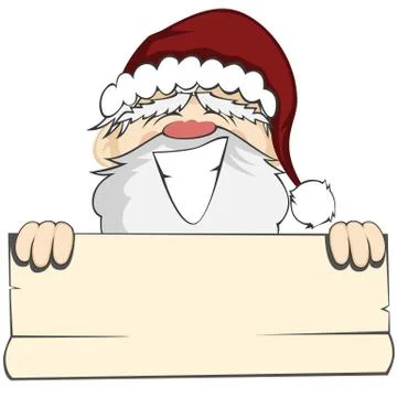 Santa faces Stock Illustration