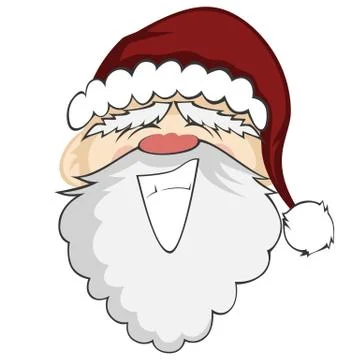 Santa faces Stock Illustration