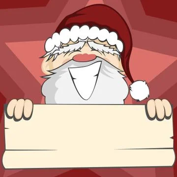 Santa faces Stock Illustration