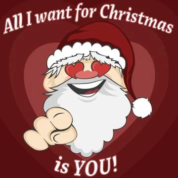 Santa faces Stock Illustration