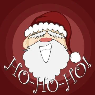 Santa faces Stock Illustration