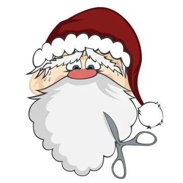 Santa faces Stock Illustration