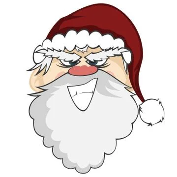 Santa faces Stock Illustration