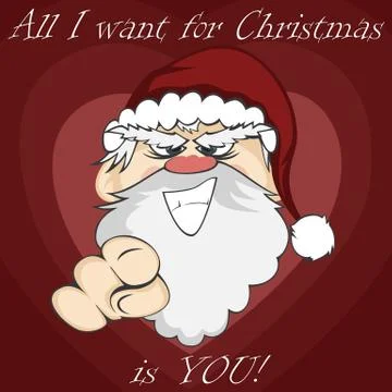 Santa faces Stock Illustration