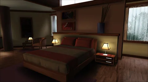 Santa Fe Bedroom Stock Footage 36679905