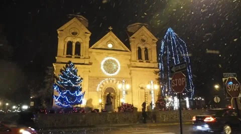 Santa Fe Cathedral Basilica Stock Footage 45559816